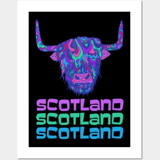 Scotland Highland Cow Posters and Art